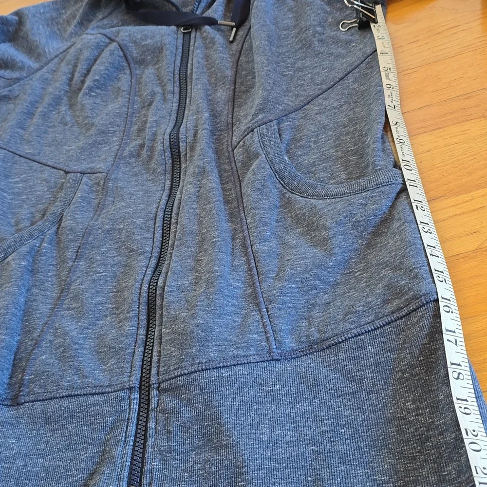 Athleta CYA Heathered Blue Hoodie Sweatshirt- M - Picture 7 of 12